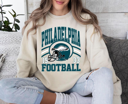 Philadelphia Football Sweatshirt, Philadelphia Football Shirt, Philadelphia Retro, Vintage Style Gift, Football Tee, Philadelphia Fans Shirt