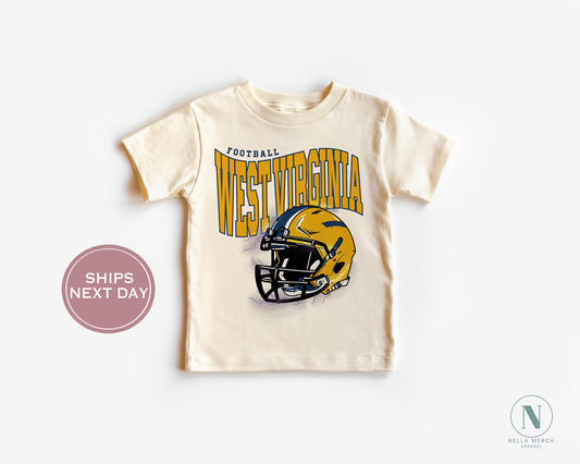 Retro West Virginia Football Shirt, Vintage West Virginia Football Tee, Morgantown West Virginia T-Shirt, College Football Shirt