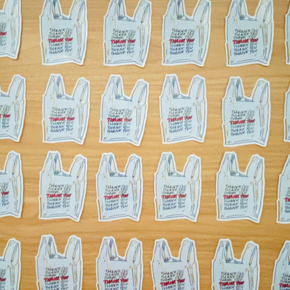 Grocery Bag Icon | 3" Sticker Decal | Water-Resistant | Grocery Shopper Tote