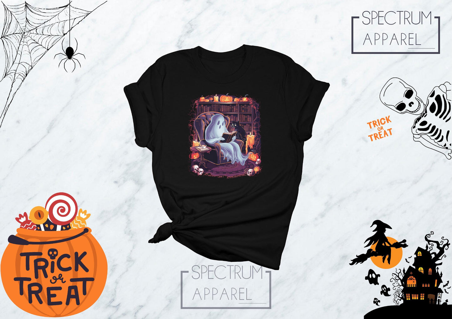 Ghost Reading Books, Bookish Ghost, Bookish Halloween, Halloween Teacher Shirt, Librarian Shirt, Book Lover Shirt, Halloween Tshirts