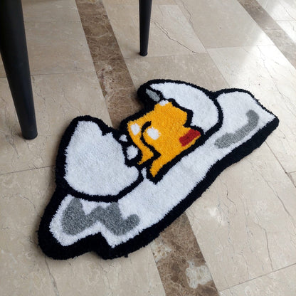 Funny Rug,Cute Hand Tufted Egg RugCute Tuft Rug,Custom Tuft Rug,100% Acrylic Soft Rug,Hand Tuft Egg Rug,Area Rug, Modern Rug, Handmade Decor