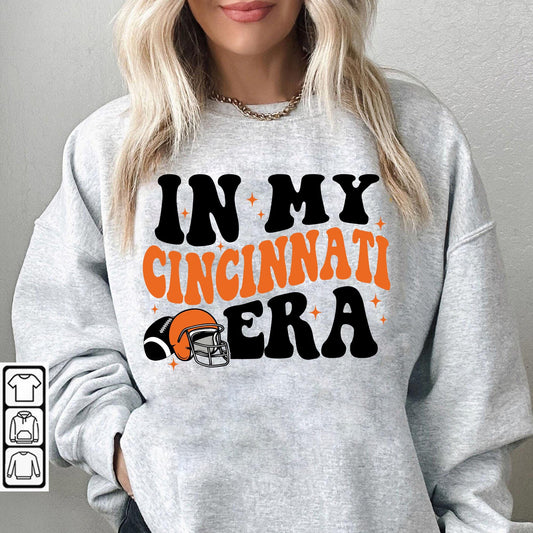 In My Cincinnati Football Shirt, Cincinnati Game Day Shirt, Retro Cincinnati Football Sweatshirt, Cincinnati Shirt, Game Day Shirt.