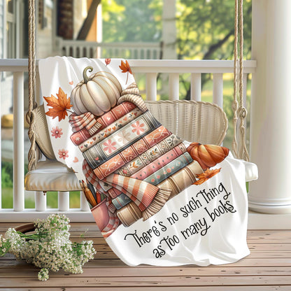 Book lovers fall blanket autumn blanket for book lovers fall throw blanket for bookworms blanket for reading cozy reading blanket for fall