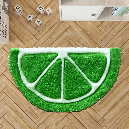 Fruit rug, Lemon Twist Rug ,Custom Rug, Bedroom Rug, Custom Carpet, Fun Area Rug, Home Decor, Lime rug, Yellow Lemon rug, lemon slice rug