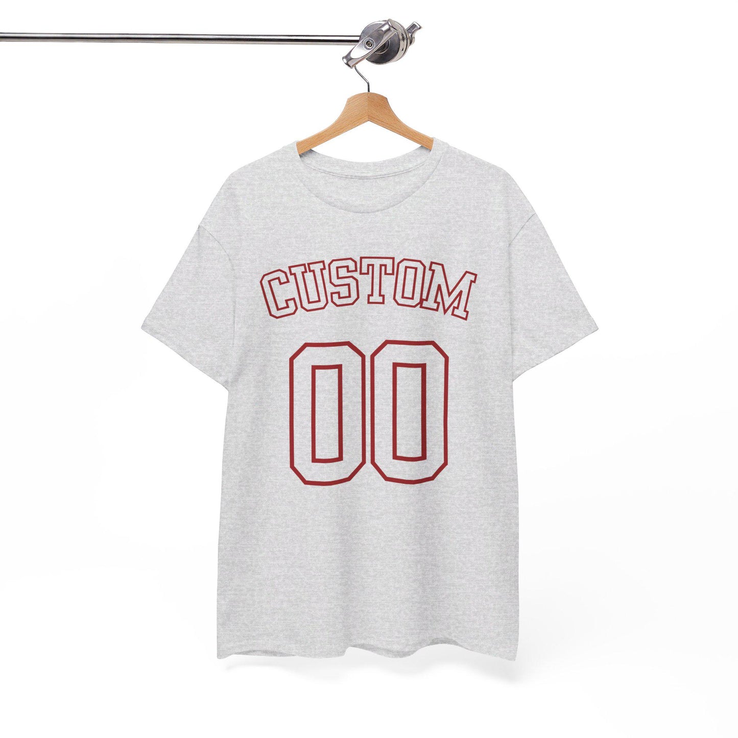 Custom Number and Text Jersey Style Unisex Tshirt