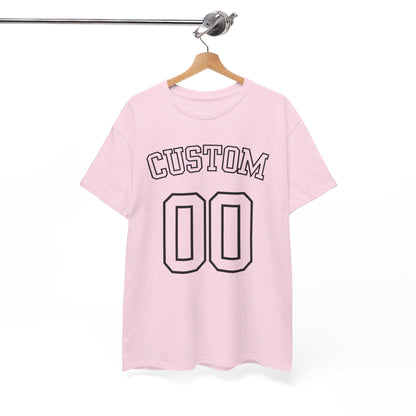 Custom Number and Text Jersey Style Unisex Tshirt