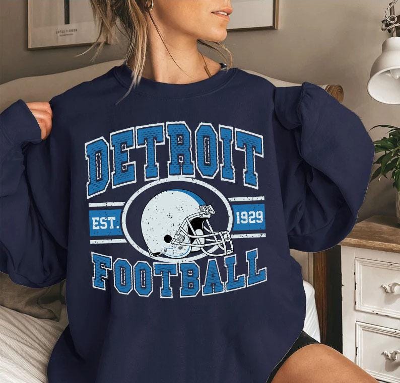 Retro Detroit Football Shirt,Detroit Michigan Football Shirt, Sun Day Football,Detroit Football Women Shirt,Vintage Detroit Football Shirt