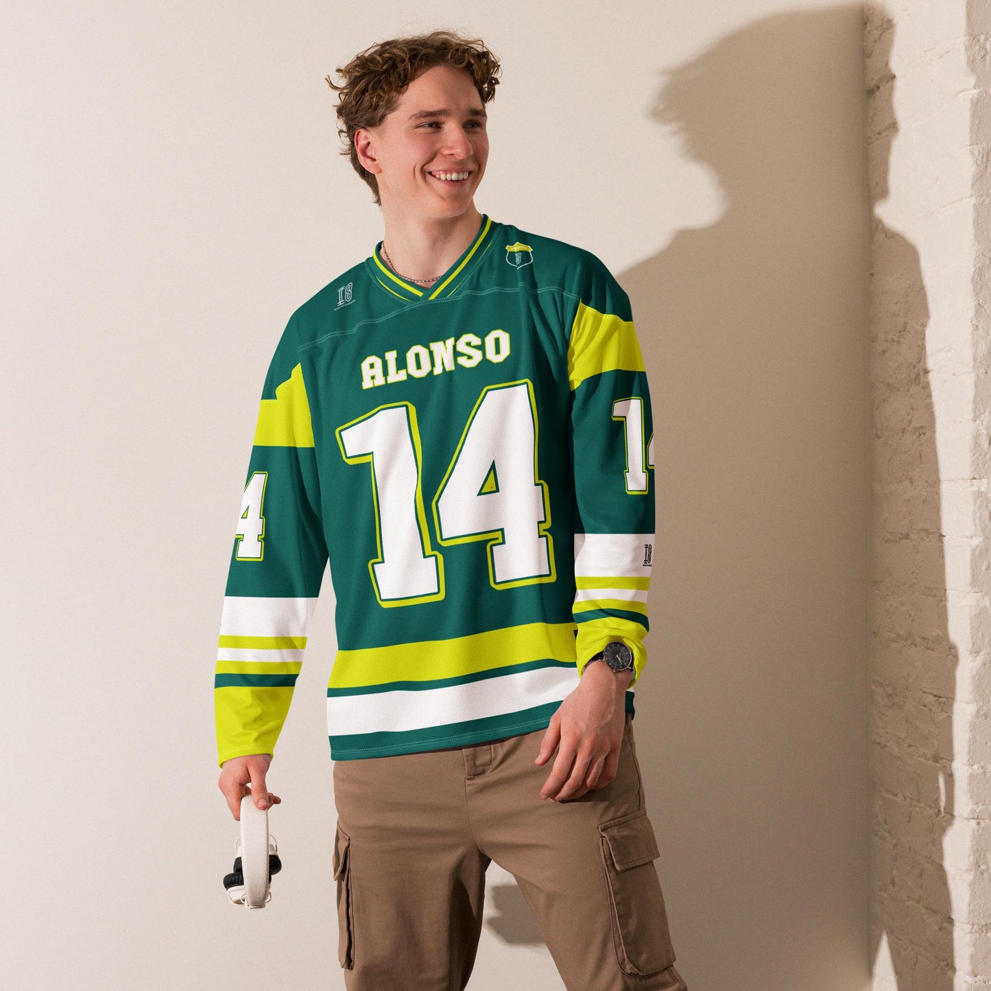 Bold Number 14 Oversized Racing Hockey Jersey – Lightweight Unisex Streetwear Jersey for Racing Fan