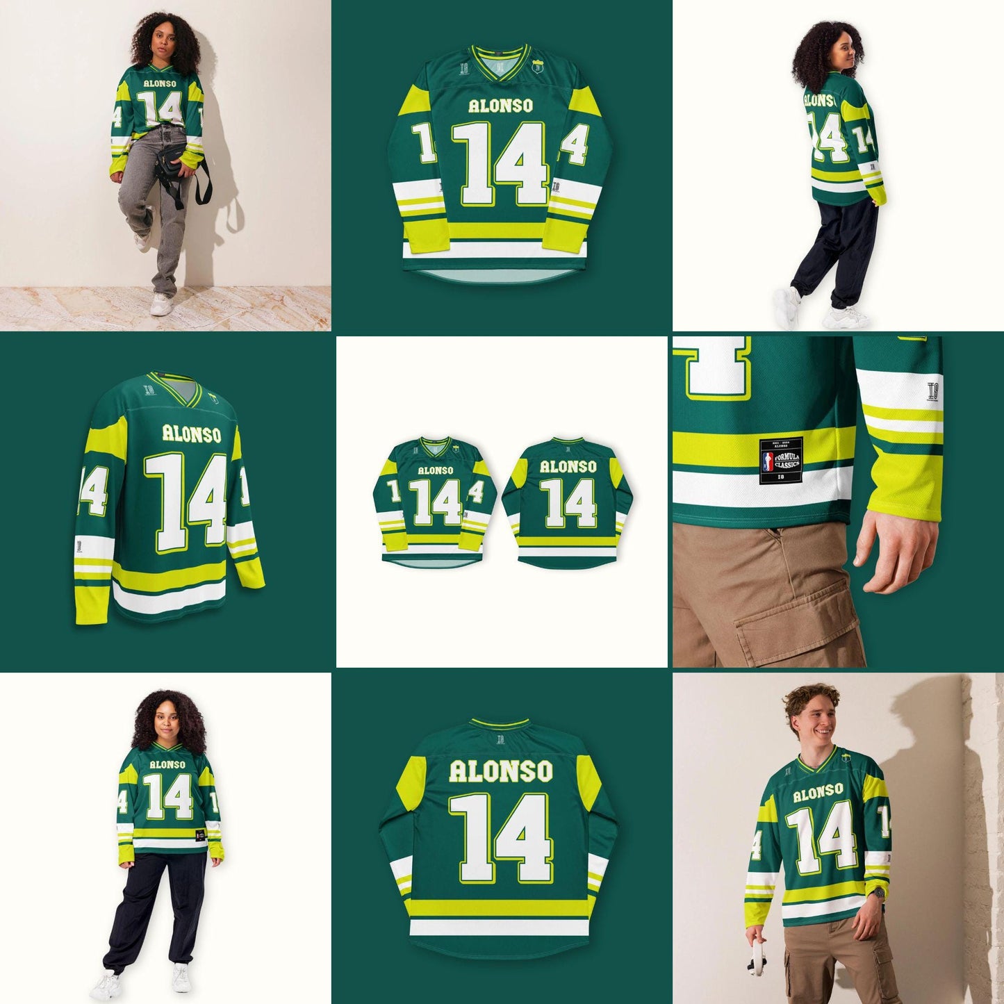 Bold Number 14 Oversized Racing Hockey Jersey – Lightweight Unisex Streetwear Jersey for Racing Fan