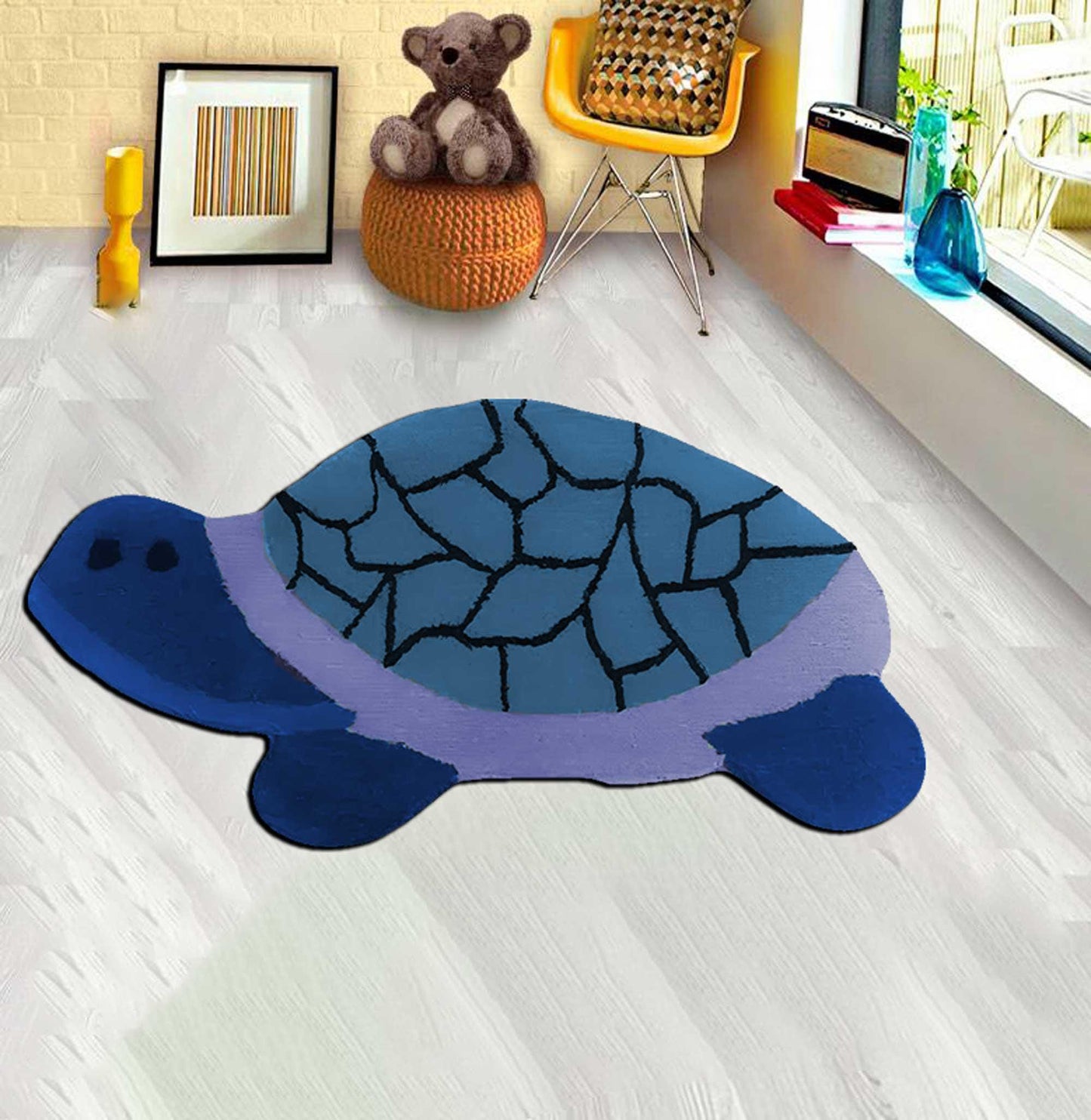 Turtle Nursery rug,custom rug,Fashion trendy turtle, Turtle Rug,Sea Turtle Rug,red turtle rug, blue turtle,kids room rug,turtle,Home Decor