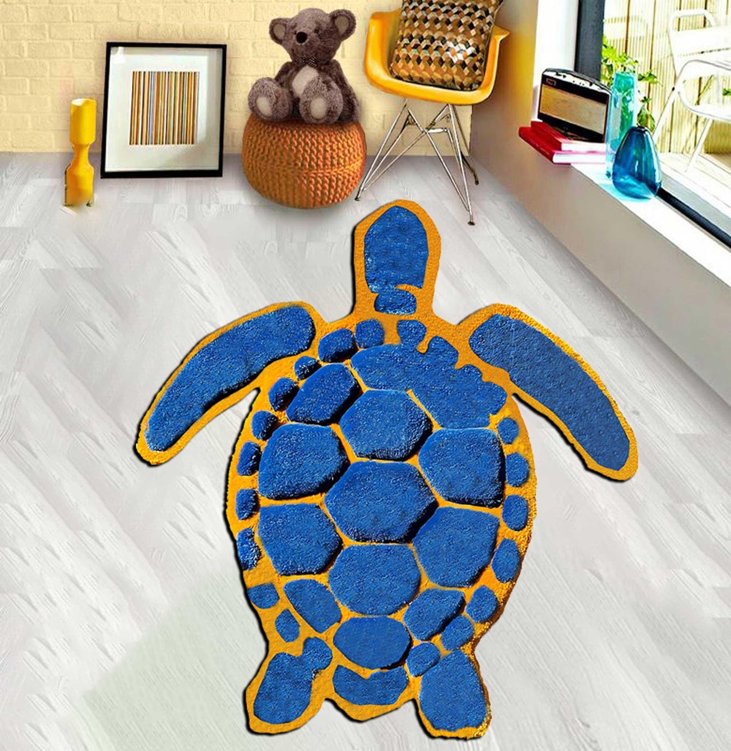 Turtle Nursery rug,custom rug,Fashion trendy turtle, Turtle Rug,Sea Turtle Rug,red turtle rug, blue turtle,kids room rug,turtle,Home Decor