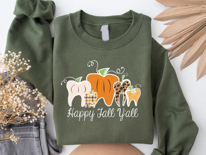Fall Dentist Shirt, Dental Halloween Shirts, Matching Halloween Dental Shirts, Dental Hygiene Sweatshirts, Dental Office Tshirt