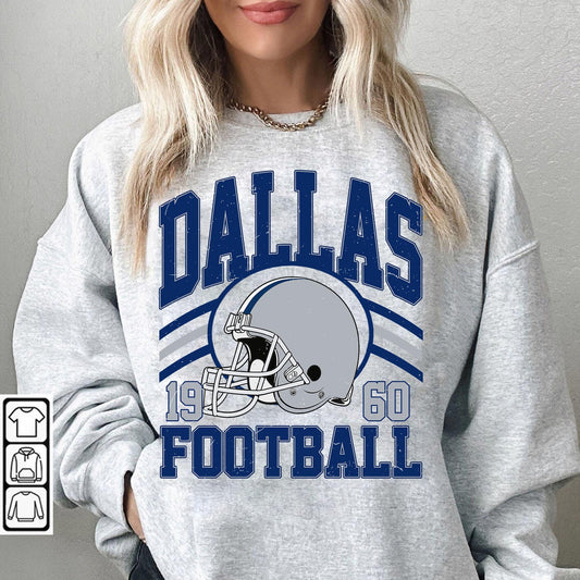 Retro Dallas Football Sweatshirt, Trendy Dallas Football Fan Gift, Dallas Game Day Shirt, Dallas Shirt, Game Day Shirt.