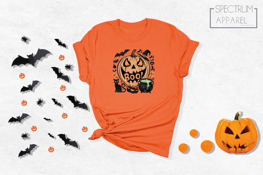 Halloween Boo Shirt, Pumpkin Shirt, Retro Halloween Tshirt, Halloween Shirt, Halloween Tshirt, Halloween Funny Shirt, Halloween Gifts