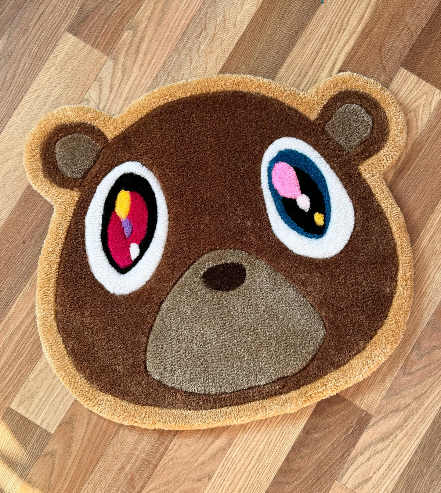 Custom CD rug Tufted rug wave rug hypebeast rug rap rug collage bear rug rug for bedroom