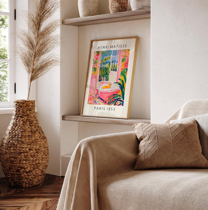 Duck in bathtub funny poster, Bathroom wall art, Pink farm decor, Cowgirl art, Matisse print, Bird art print