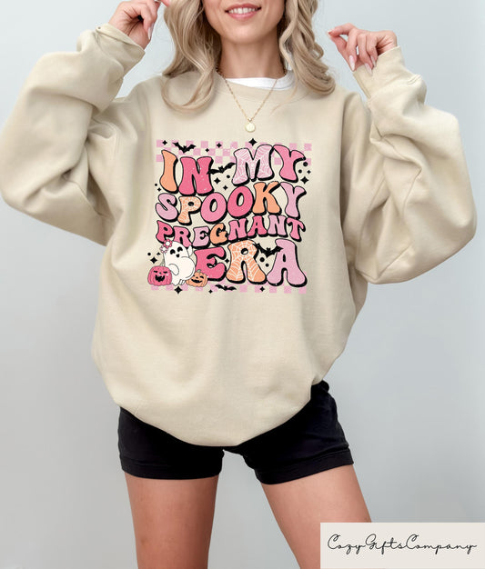 In My Pregnant Era hoodies Pregnancy Announcement Shirt Vintage Mom Sweatshirt Mom Era Shirt Mama Concert Shirt New Mom Shirt