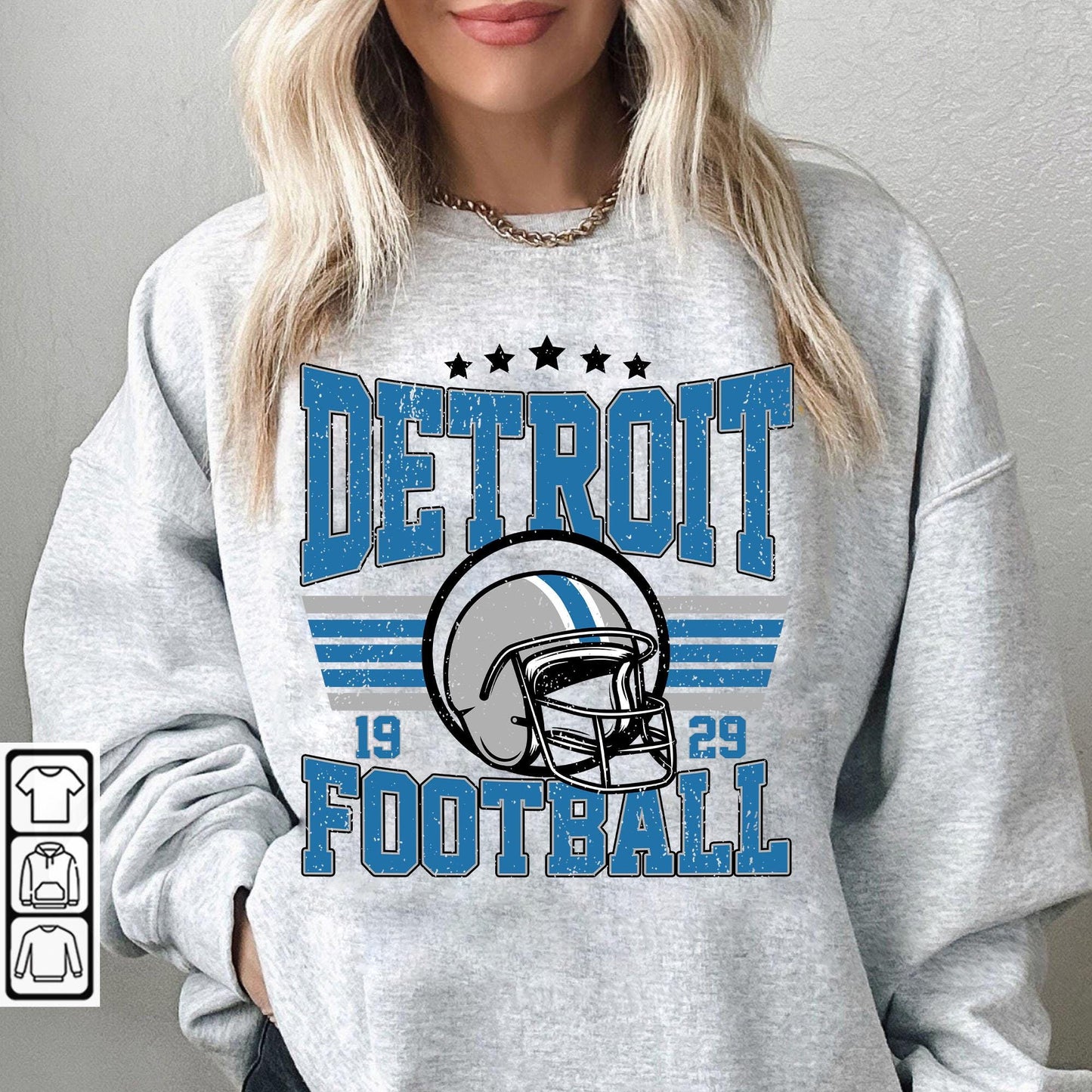 Detroit Football Shirt, Detroit Football Sweatshirt, Vintage Style Detroit Football shirt, Sunday Football, Game Day Shirt.