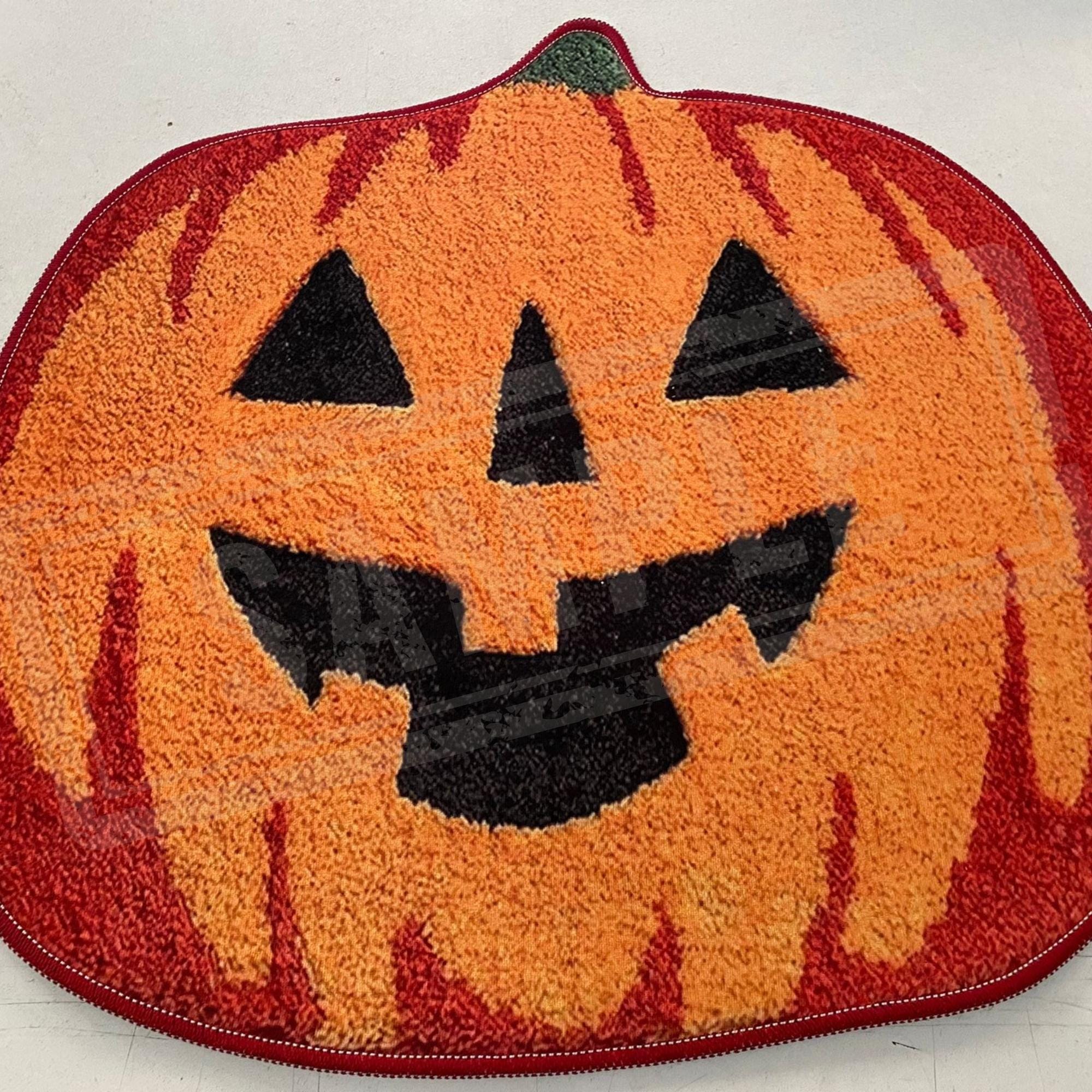 Pumpkin Rug, Halloween Rug, Tufted Look Rug, Halloween Decor, Gift For ...
