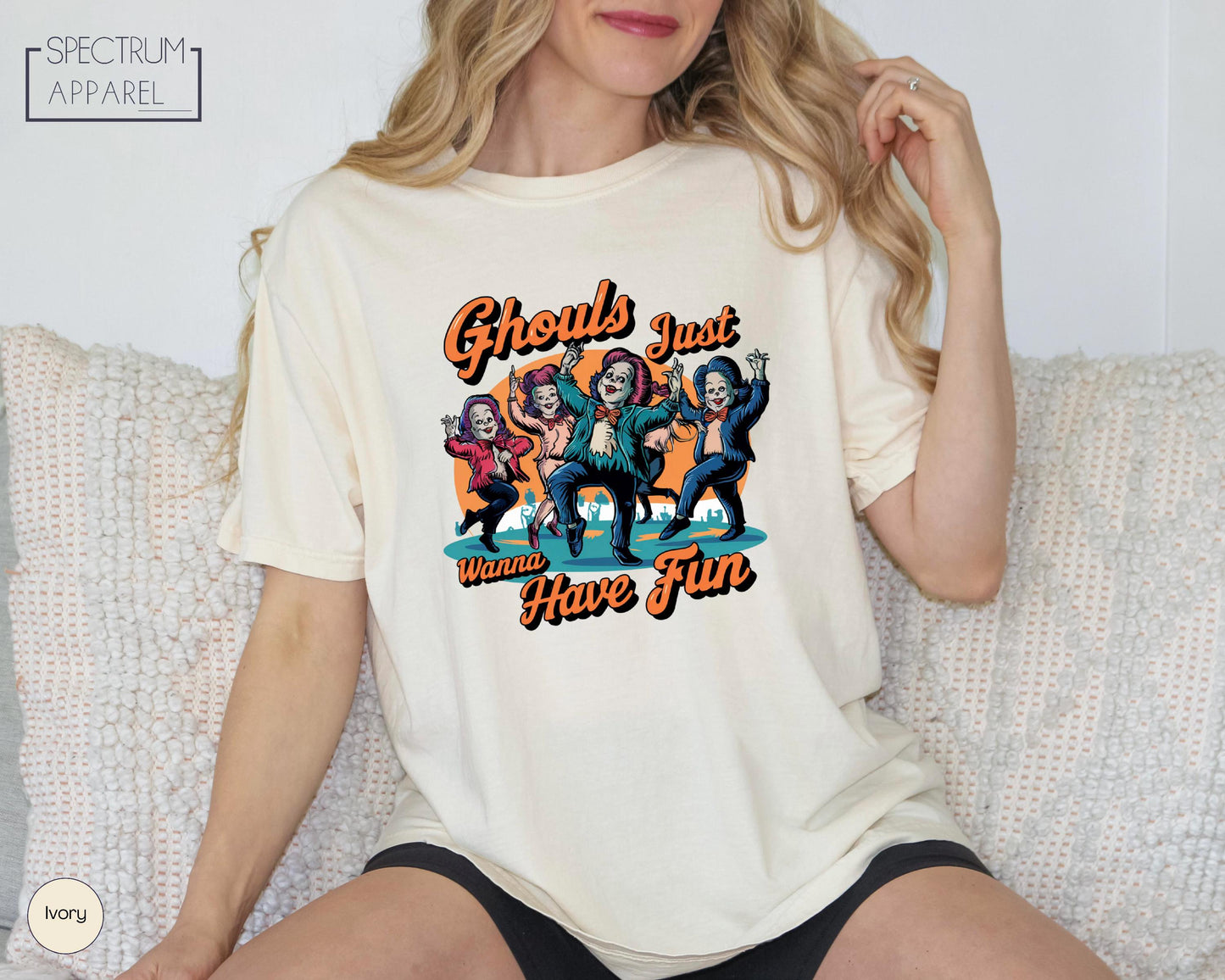 Comfort Colors Ghouls Just Wanna Have Fun Shirt, Ghouls Night Out Shirt, Ghost Shirt, Retro Halloween Shirt