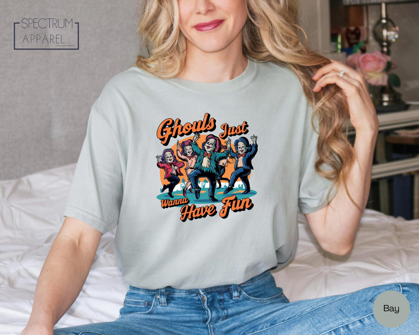 Comfort Colors Ghouls Just Wanna Have Fun Shirt, Ghouls Night Out Shirt, Ghost Shirt, Retro Halloween Shirt