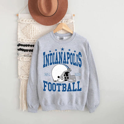 Indianapolis Football Sweatshirt,Indianapolis Shirt,Sunday Football Shirt,Trendy Indianapolis Football Fan Shirt,Indianapolis Game Day Shirt