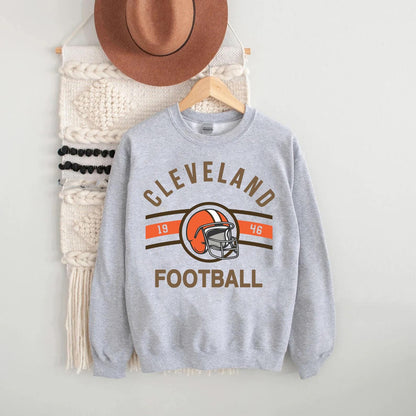 Vintage Cleveland Football shirt, Retro Style Cleveland Football Shirt Gift, Graphic Tee Gift For Football Fan Sport, Cleveland Football