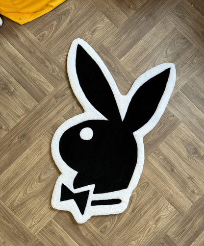 Custom rugs Bunny Tufted rug.Handmade rugs.Rugs for bedroom aesthetic.hypebeast rug.ready to ship made to order.plant decor Hand tufted rug.