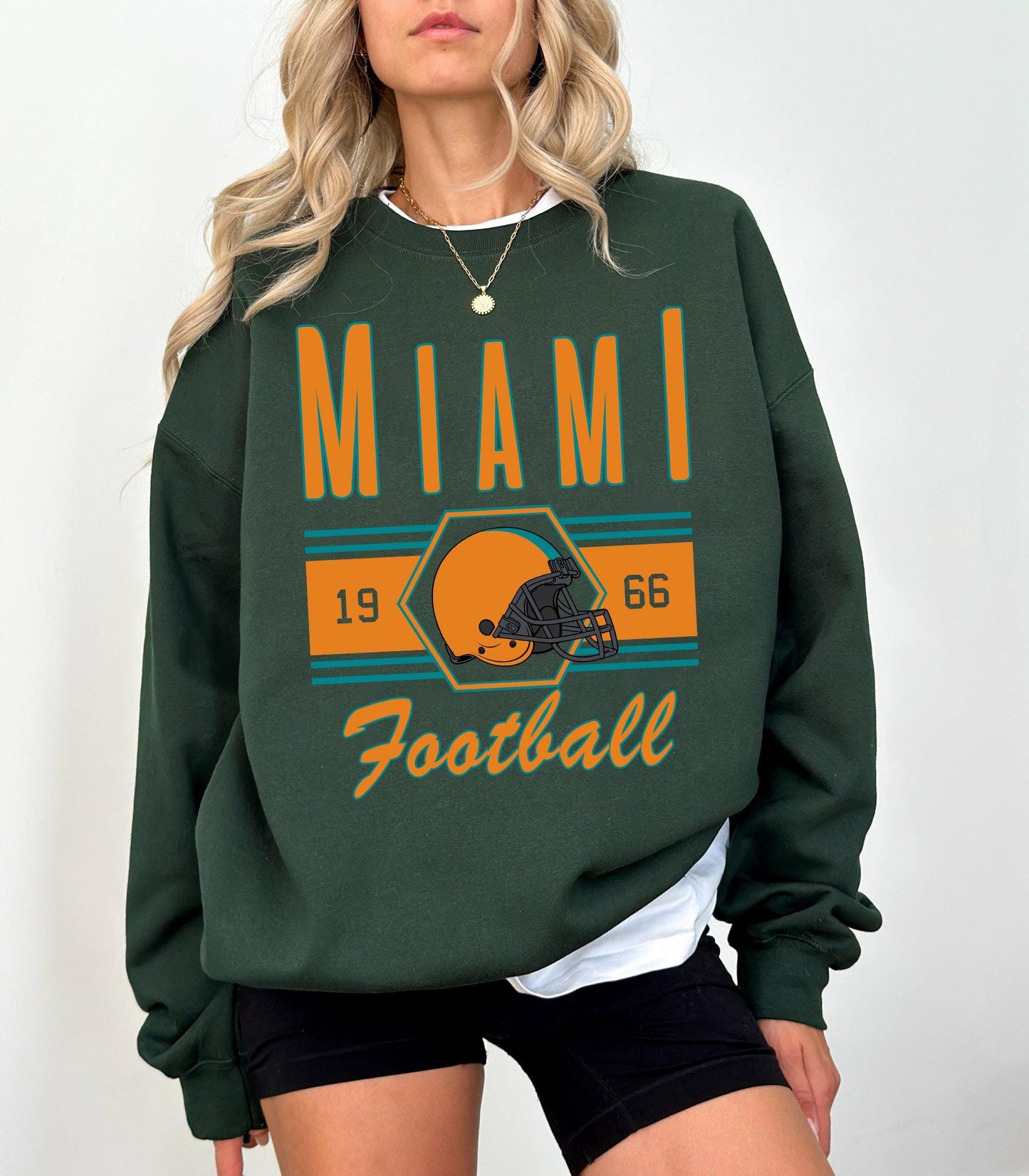 Miami Football Orange Shirt, Game Day Tee, Miami Team Rugby Gift, Sunday Miami Football Sweatshirt, Miami Football Fan Shirt