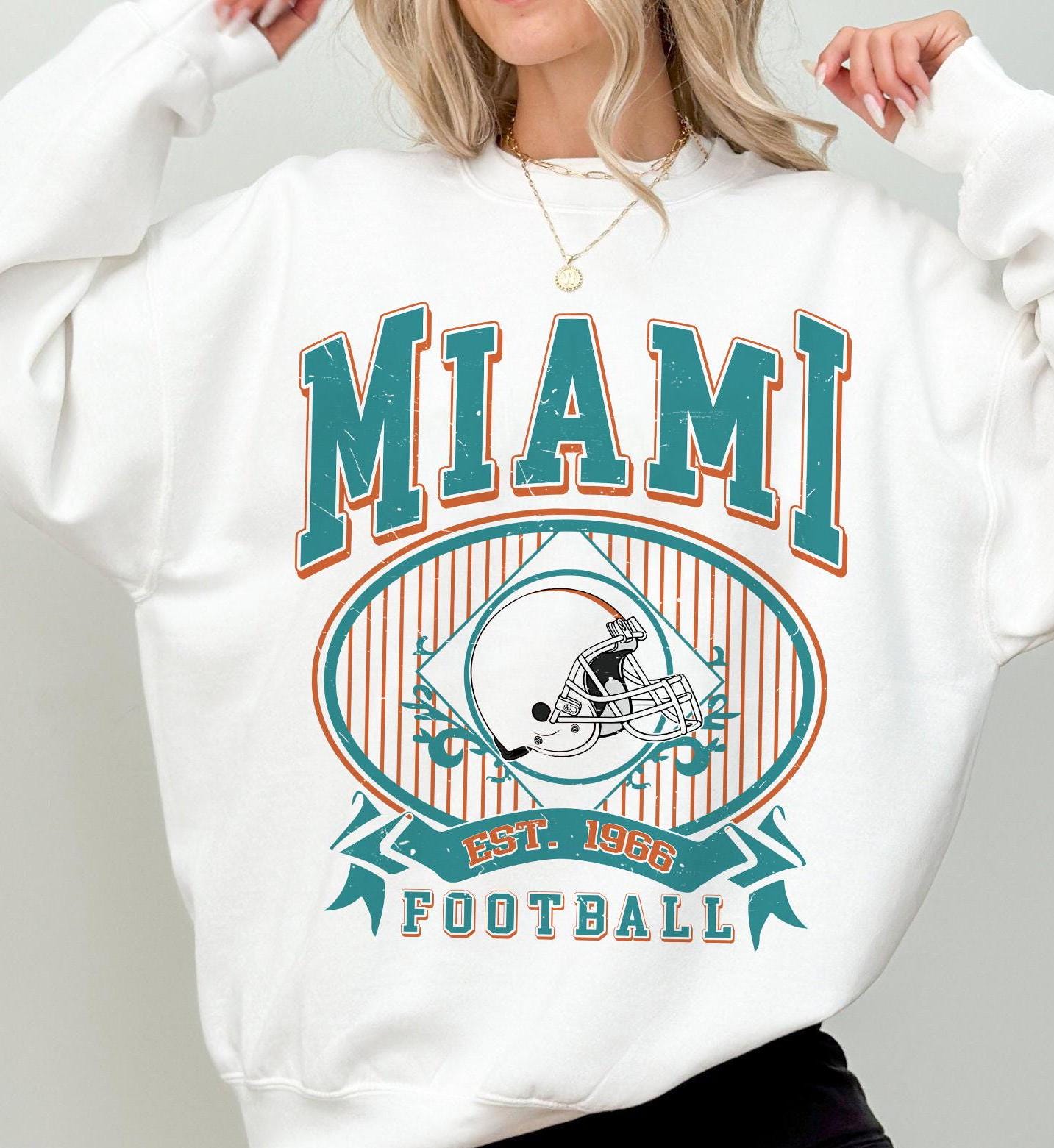 Miami Football Retro Shirt, Game Day Tee, Sunday Miami Football Sweatshirt, Miami Football Fan Shirt, Miami Team Rugby Gift