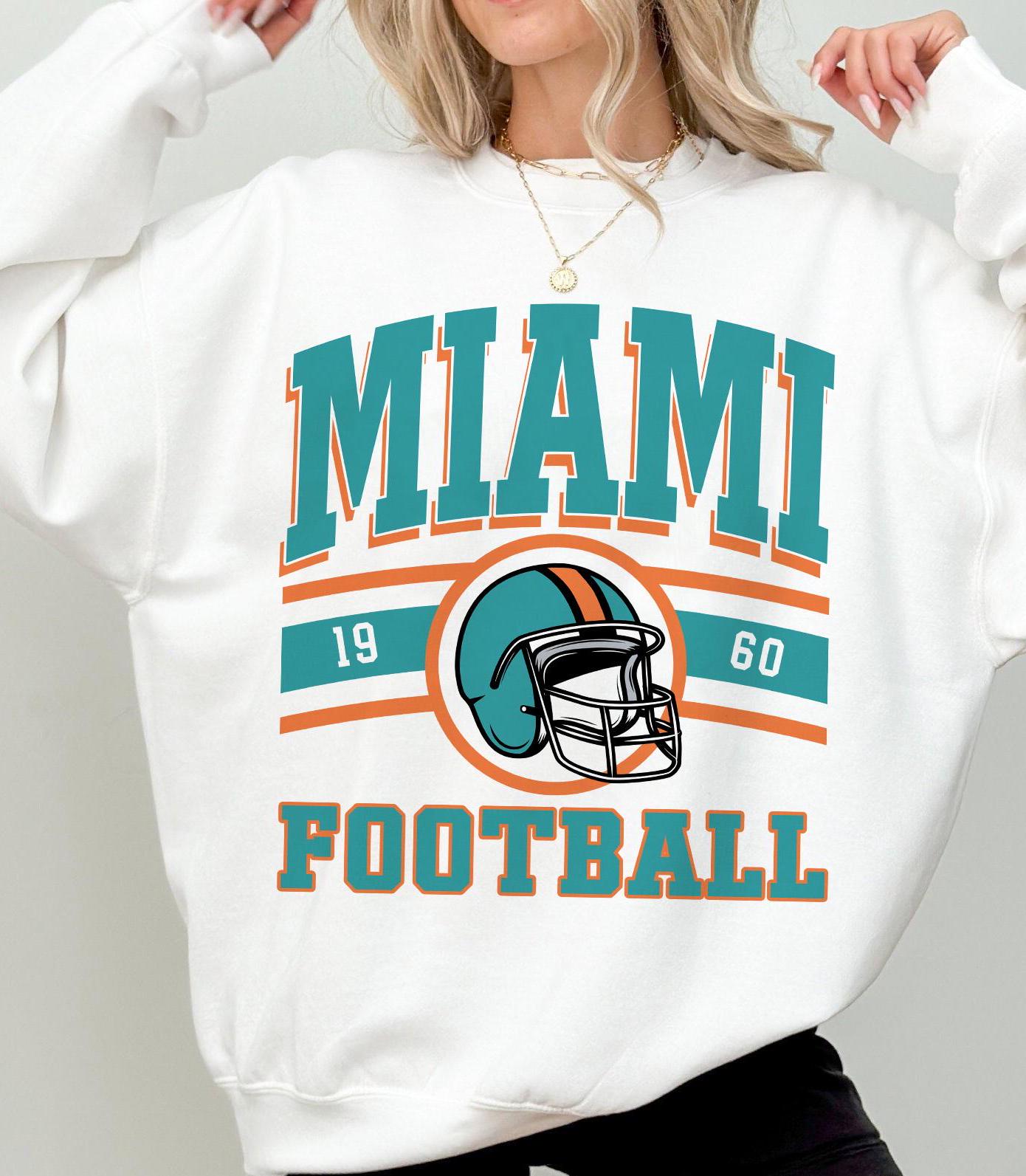 Miami Football Vintage Style Shirt, Game Day Tee, Miami Team Rugby Gift, Sunday Miami Football Sweatshirt, Miami Football Fan Shirt