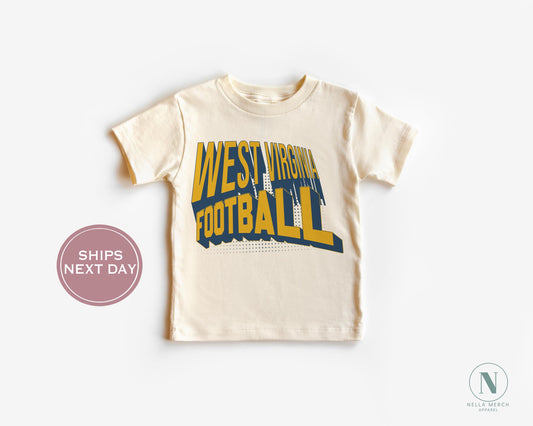 Retro West Virginia Football Shirt, Vintage West Virginia Football Tee, Morgantown West Virginia T-Shirt, College Football Shirt