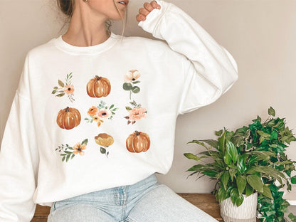 Fall Style Sweatshirt And T-shirt, Vintage Cartoon Shirs, Spooky Season, Halloween Gift For Her, Cartoon lover, Pumpkin