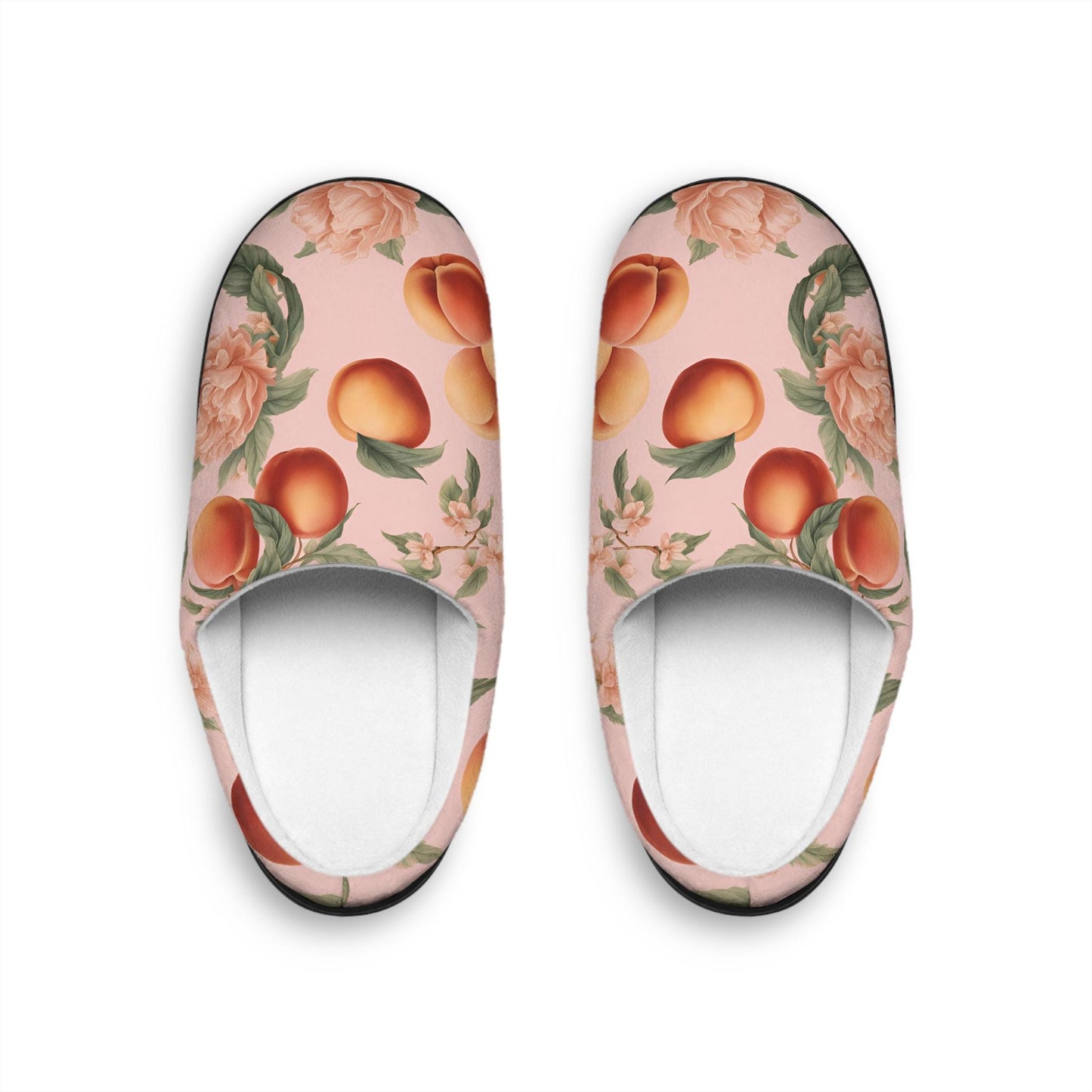 Women'sSlippers Peach Fruit Slippers Women's Houseshoes Slippers Fruit Slippers Peachflowers Indoorslipper Rubbersoles Peach Lovers Gift