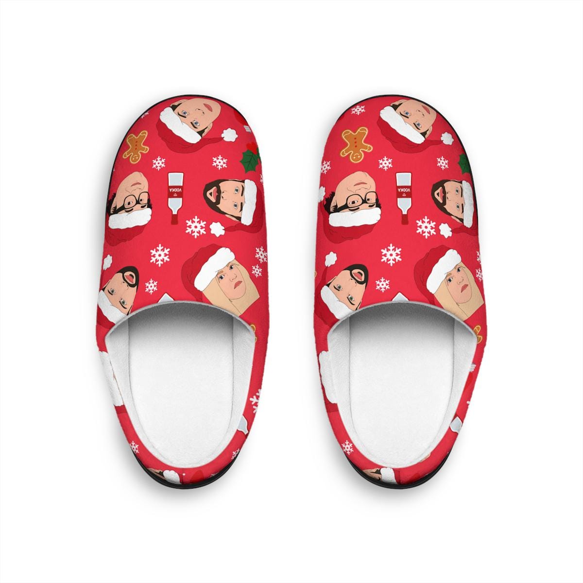 Always Sunny Christmas Slippers | Frank Dee Dennis Charlie Mac Merry Christmas Indoor Slippers Gift Character For Her For Him Gift