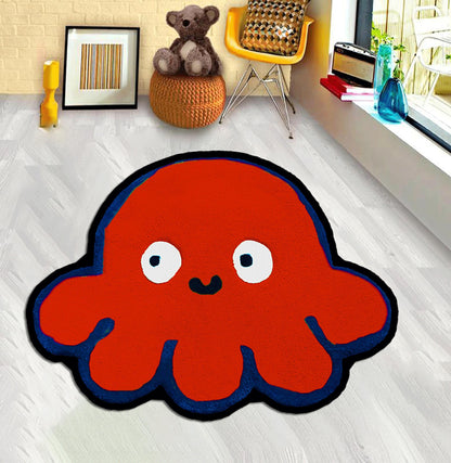 Red Octopus, Blue Octopus, Purple Octopus, Octopus, Yellow Octopus, Orange Octopus, Green Octopus, Kids Room Decor,Octopus Decor,Octopus Rug