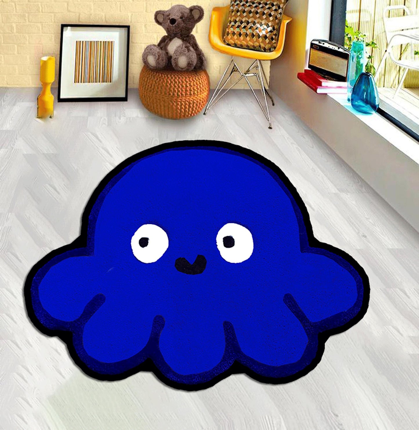 Red Octopus, Blue Octopus, Purple Octopus, Octopus, Yellow Octopus, Orange Octopus, Green Octopus, Kids Room Decor,Octopus Decor,Octopus Rug