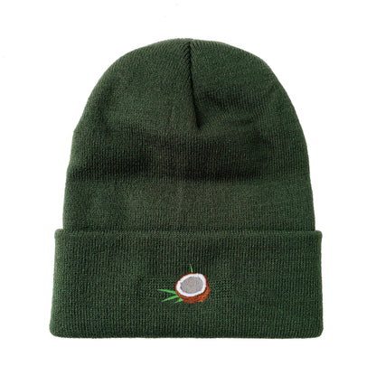 Coconut Embroidered Beanie Winter Beanie