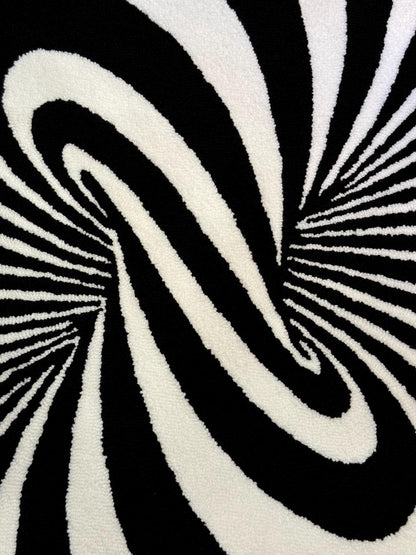 Optical illusion Tufted Rug, Mysterious rug, Living room floor mat, Gift for Him, Custom Area Rug, Abstract Rug Gift, House warming Gift