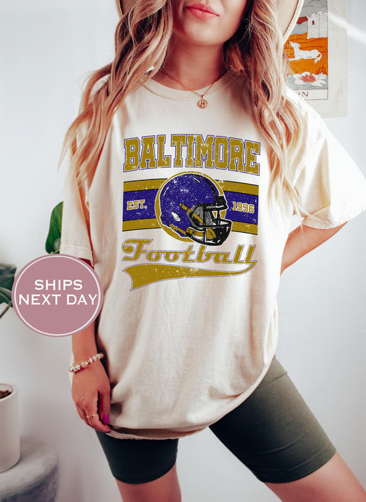 Retro Baltimore Football Shirt, Vintage Baltimore Football Shirt, Baltimore Football Shirt, Trendy Baltimore Football Shirt, Game Shirt