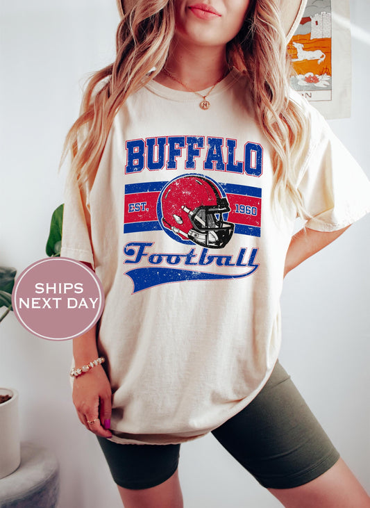 Retro Buffalo Football Shirt, Vintage Buffalo Football Shirt, Buffalo Football Shirt, Trendy Buffalo Football Shirt, Game Shirt