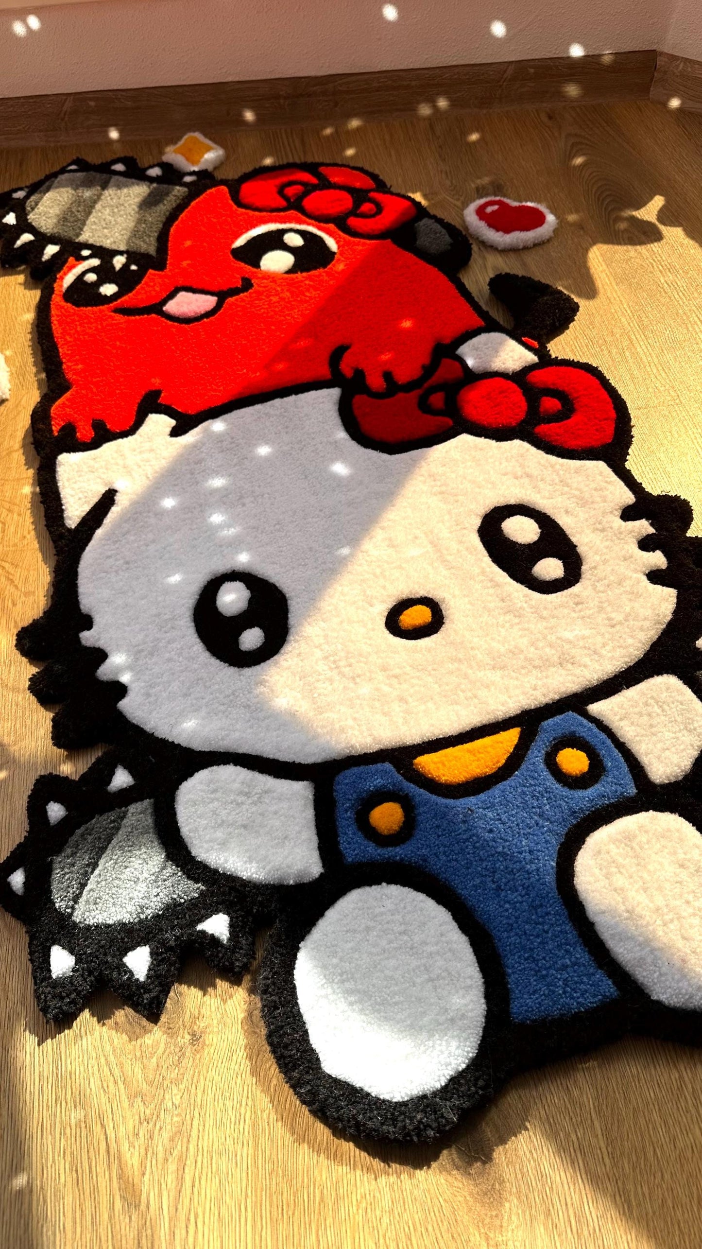 3.3 ft custom Puffy tufting rug | handmade rug