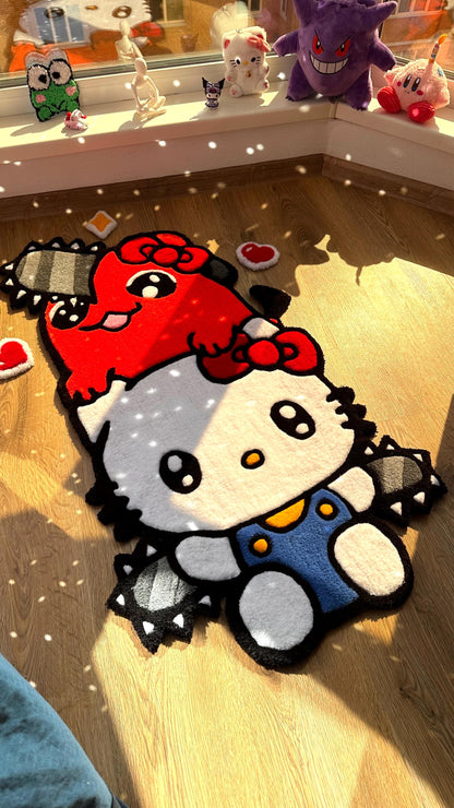 3.3 ft custom Puffy tufting rug | handmade rug