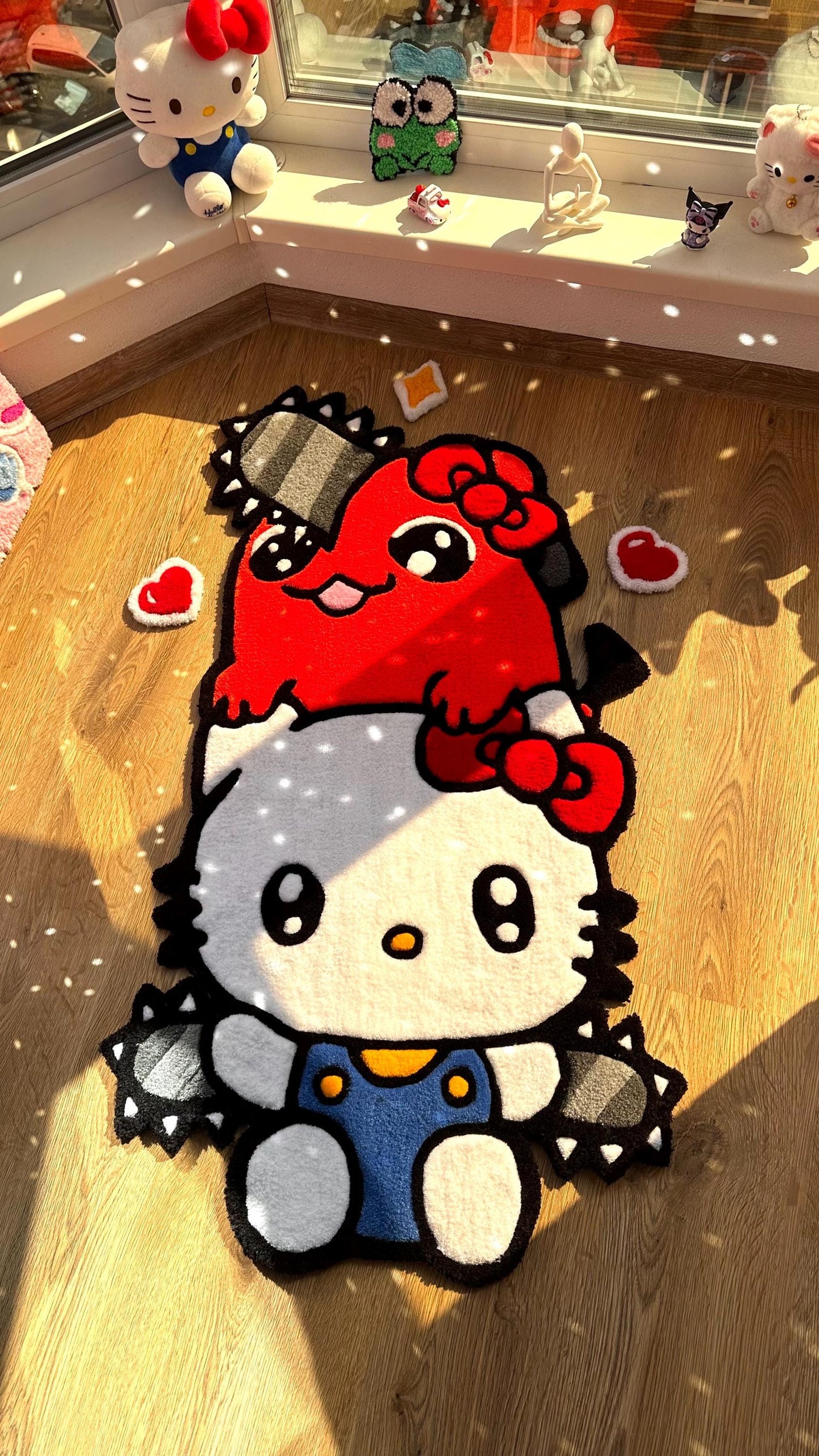 3.3 ft custom Puffy tufting rug | handmade rug