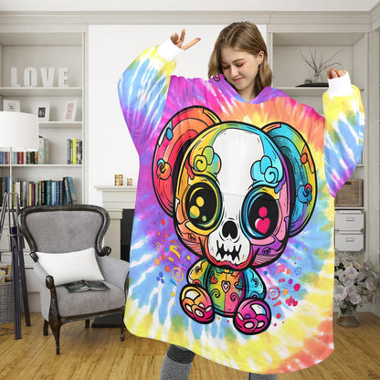 Personalized Blanket Hoodie Teddy Bear Fleece Loungewear