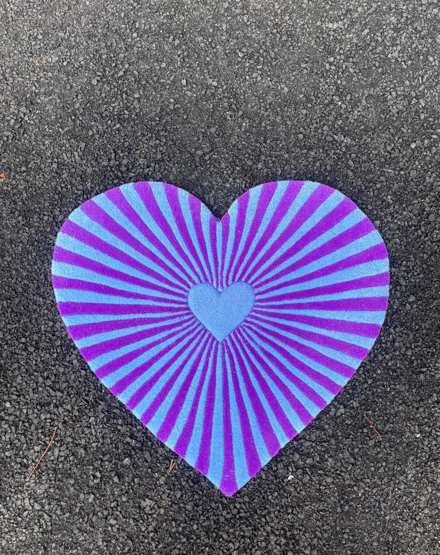 Tufted Heart Rug / 3d Custom Rug / 100% Handmade Gift , Valentine Day