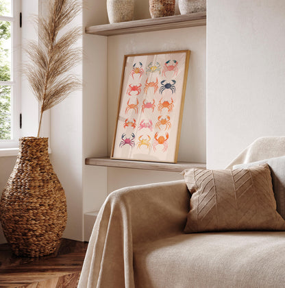 Beachy room decor, Crabs art, Coastal cowgirl decor, Surf poster, Seafood print, Preppy dorm decor College girls, Beach house coconut girl