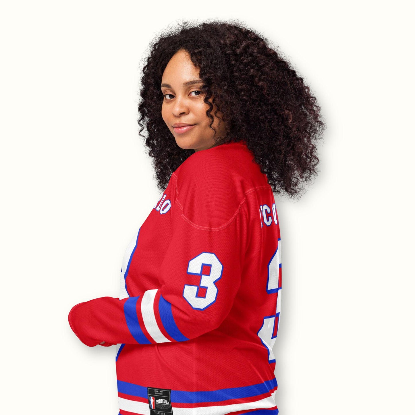 #3 Racing Fan Oversized Unisex Hockey Jersey: Formula Racing Fan Apparel