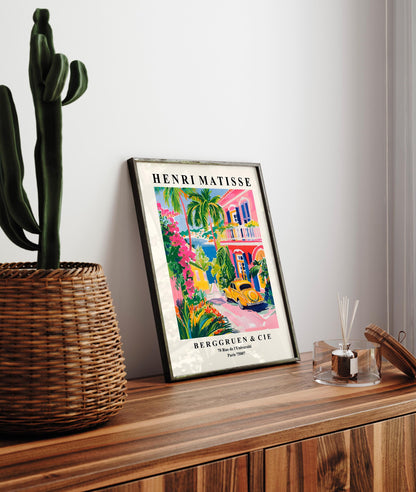 Pink vibes Matisse art, Beachy decor, Preppy wall art, Y2K poster, Coastal decor, Retro poster, Dopamine decor