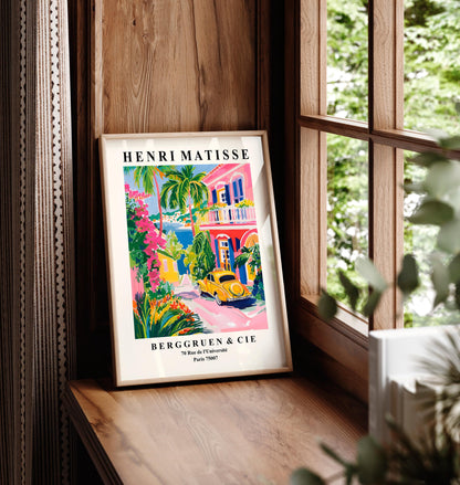 Pink vibes Matisse art, Beachy decor, Preppy wall art, Y2K poster, Coastal decor, Retro poster, Dopamine decor